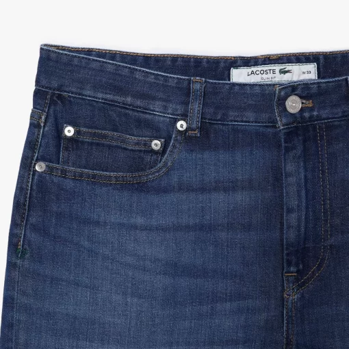 Pantalons & Shorts-Lacoste Pantalons & Shorts Bermuda Slim Fit En Denim