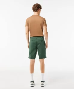 Pantalons & Shorts-Lacoste Pantalons & Shorts Bermuda Slim Fit Uni En Coton Stretch