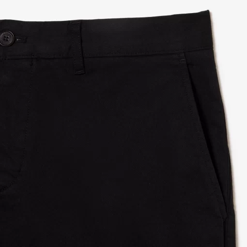 Pantalons & Shorts-Lacoste Pantalons & Shorts Bermuda Slim Fit Uni En Coton Stretch