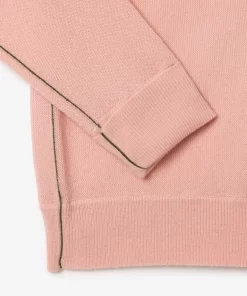 Pullovers-Lacoste Pullovers Cardigan Femme Col En V En Laine