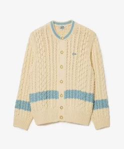 Pullovers-Lacoste Pullovers Cardigan X Le Fleur A Rayures