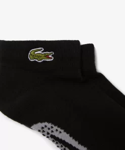Vetements De Sport-Lacoste Vetements De Sport Chaussettes Basses Sport En Coton Imprime Crocodile