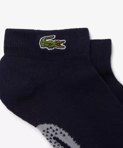 Vetements De Sport-Lacoste Vetements De Sport Chaussettes Basses Sport En Coton Imprime Crocodile