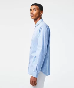 Chemises-Lacoste Chemises Chemise Regular Fit En Coton Premium A Carreaux