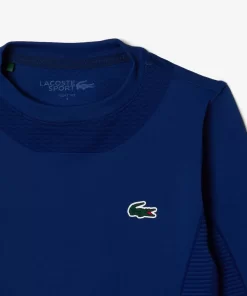 Fitness & Training-Lacoste Fitness & Training Crop Top Manches Longues Sport Sans Couture