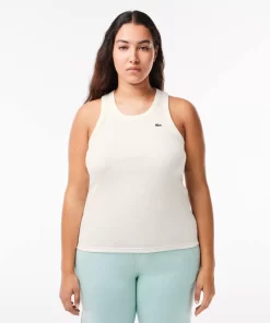 T-Shirts-Lacoste T-Shirts Debardeur Femme Slim Fit En Coton Biologique