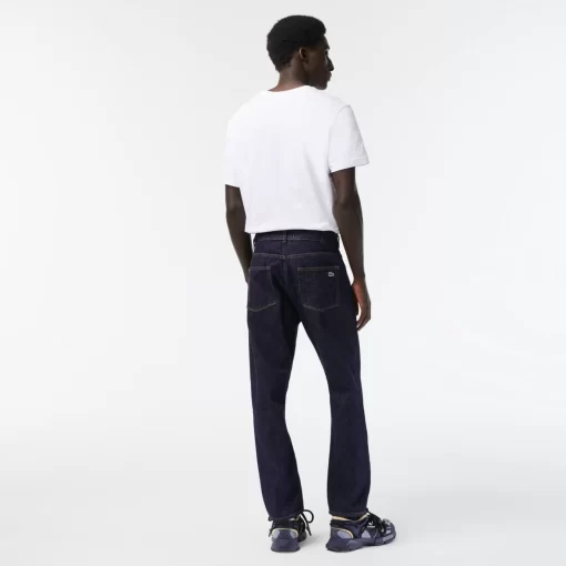 Pantalons & Shorts-Lacoste Pantalons & Shorts Jean Homme 5 Poches En Denim De Coton