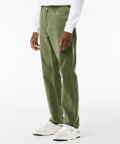 Pantalons & Shorts-Lacoste Pantalons & Shorts Jean Regular Fit En Coton Et Teinture Minerale