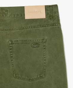 Pantalons & Shorts-Lacoste Pantalons & Shorts Jean Regular Fit En Coton Et Teinture Minerale