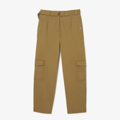 Pantalons & Shorts-Lacoste Pantalons & Shorts Pantalon Cargo En Gabardine De Coton Extensible