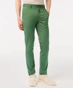 Pantalons & Shorts-Lacoste Pantalons & Shorts Pantalon Chino Slim Fit En Coton Stretch Biologique