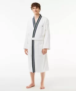 Linge De Maison-Lacoste Linge De Maison Peignoir De Bain Kimono Long L Club En Coton