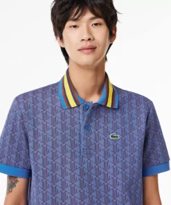 Polos-Lacoste Polos Polo Motif Monogramme Classic Fit A Col Contraste