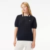 Pullovers-Lacoste Pullovers Pull Col Polo Manches Courtes En Coton