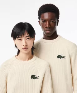 Pullovers-Lacoste Pullovers Pull Col Rond Unisexe En Coton Biologique