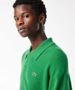 Pullovers-Lacoste Pullovers Pull Homme Relaxed Fit Col Polo En Laine
