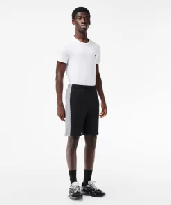 Pantalons & Shorts-Lacoste Pantalons & Shorts Short Jogger Color-Block Imprime En Molleton Non Gratte