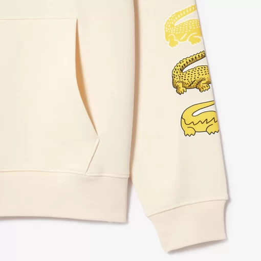 Sweatshirts-Lacoste Sweatshirts Sweatshirt A Capuche Avec Crocodiles Contrastes