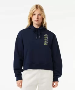 Sweatshirts-Lacoste Sweatshirts Sweatshirt A Capuche Avec Crocodiles Iconiques