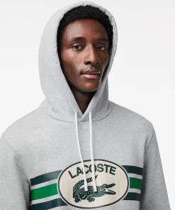 Sweatshirts-Lacoste Sweatshirts Sweatshirt A Capuche Loose Fit Imprime Monogramme