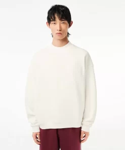 Sweatshirts-Lacoste Sweatshirts Sweatshirt Brode Oversize En Coton