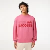 Sweatshirts-Lacoste Sweatshirts Sweatshirt Col Rond Homme Loose Fit Imprime Vintage