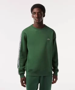Sweatshirts-Lacoste Sweatshirts Sweatshirt Jogger Homme Classic Fit Avec Bandes Siglees En Molleton
