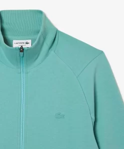 Sweatshirts-Lacoste Sweatshirts Sweatshirt Jogger Zippe Uni A Col Montant En Coton Melange