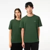T-Shirts-Lacoste T-Shirts T-Shirt A Col Rond Unisexe En Coton Biologique Uni