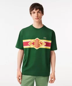 T-Shirts-Lacoste T-Shirts T-Shirt Col Rond Homme Loose Fit Imprime