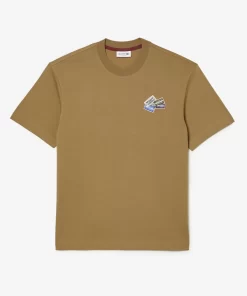T-Shirts-Lacoste T-Shirts T-Shirt En Jersey De Coton Epais Avec Badges