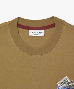 T-Shirts-Lacoste T-Shirts T-Shirt En Jersey De Coton Epais Avec Badges