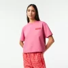 T-Shirts-Lacoste T-Shirts T-Shirt Femme Oversize Fit En Jersey De Coton