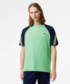 Tennis-Lacoste Tennis T-Shirt Homme Tennis Regular Fit Bandes Siglees