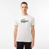 Vetements De Sport-Lacoste Vetements De Sport T-Shirt Sport En Jersey Respirant Imprime Crocodile 3D