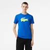 Vetements De Sport-Lacoste Vetements De Sport T-Shirt Sport En Jersey Respirant Imprime Crocodile 3D