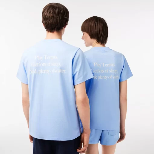 T-Shirts-Lacoste T-Shirts T-Shirt X Sporty & Rich Oversize