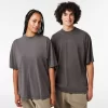 T-Shirts-Lacoste T-Shirts T-Shirt Loose Fit En Jersey De Coton