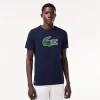 Vetements De Sport-Lacoste Vetements De Sport T-Shirt Sport Ultra-Dry Avec Imprime Crocodile