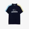 Tennis-Lacoste Tennis T-Shirt Tennis Ultra-Dry Color-Block Imprime